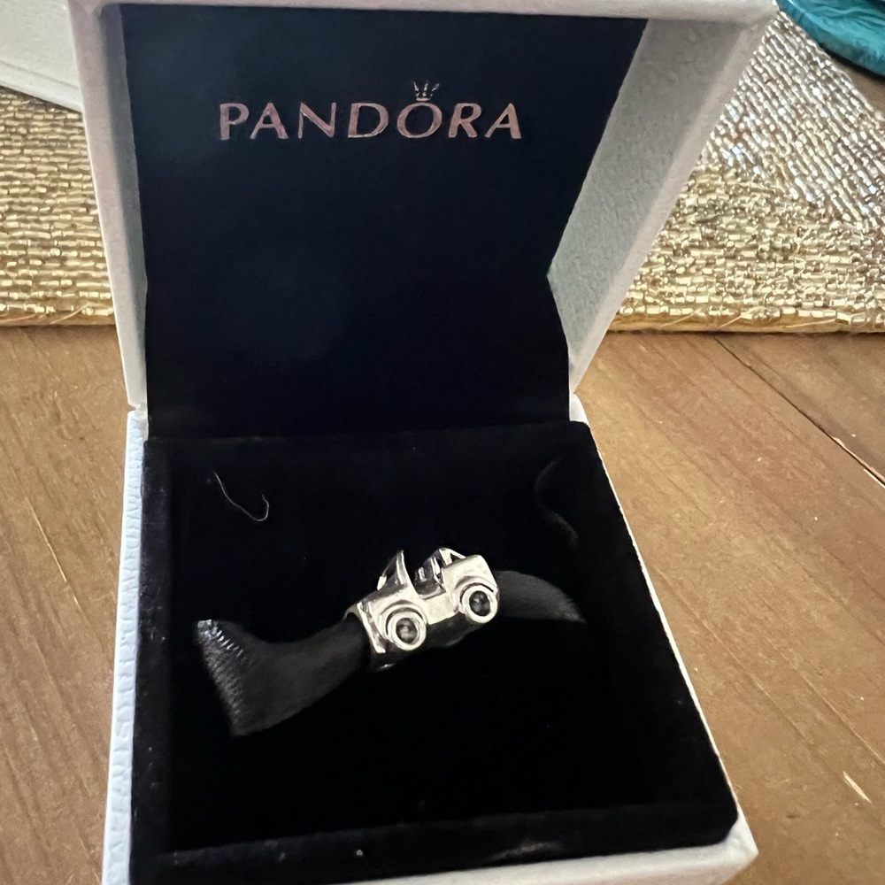 Silver Jeep Wrangler Charm for Pandora Bracelet